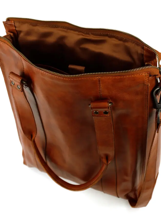 Shopper/laptoptas Freya Cognac