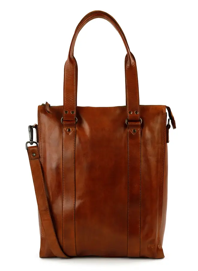 Shopper/laptoptas Freya Cognac