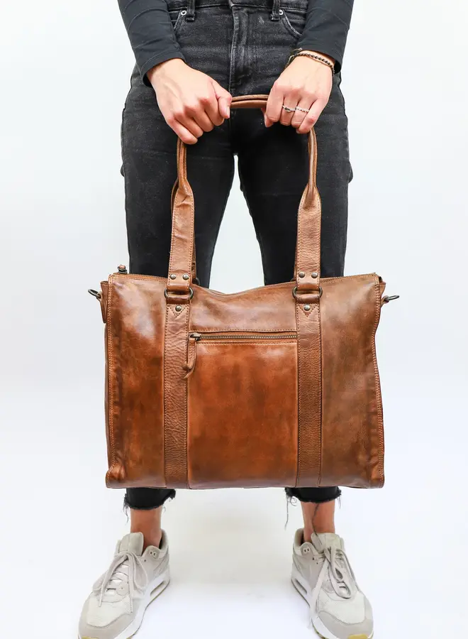 Dames laptoptas Mea CL35221 Cognac