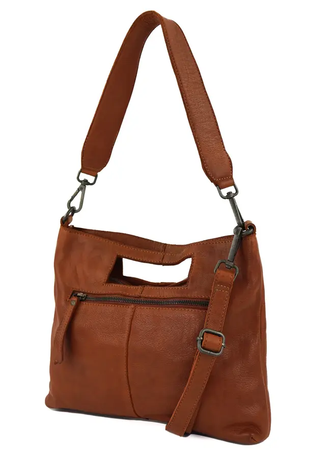 Hand-/Schoudertas Feline Cognac