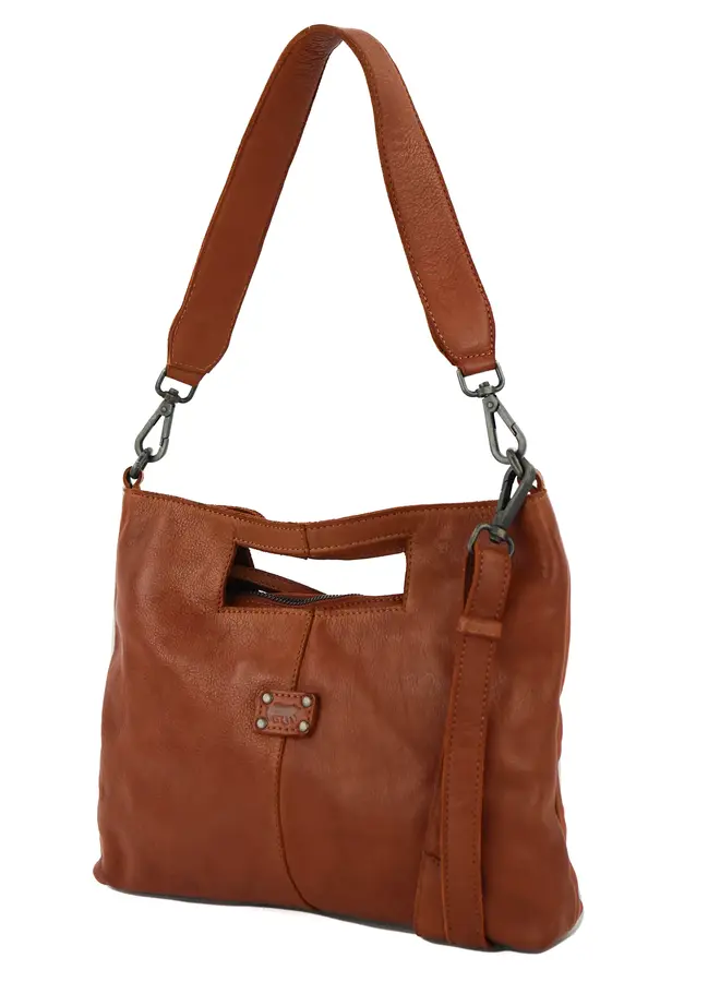 Hand-/Schoudertas Feline Cognac