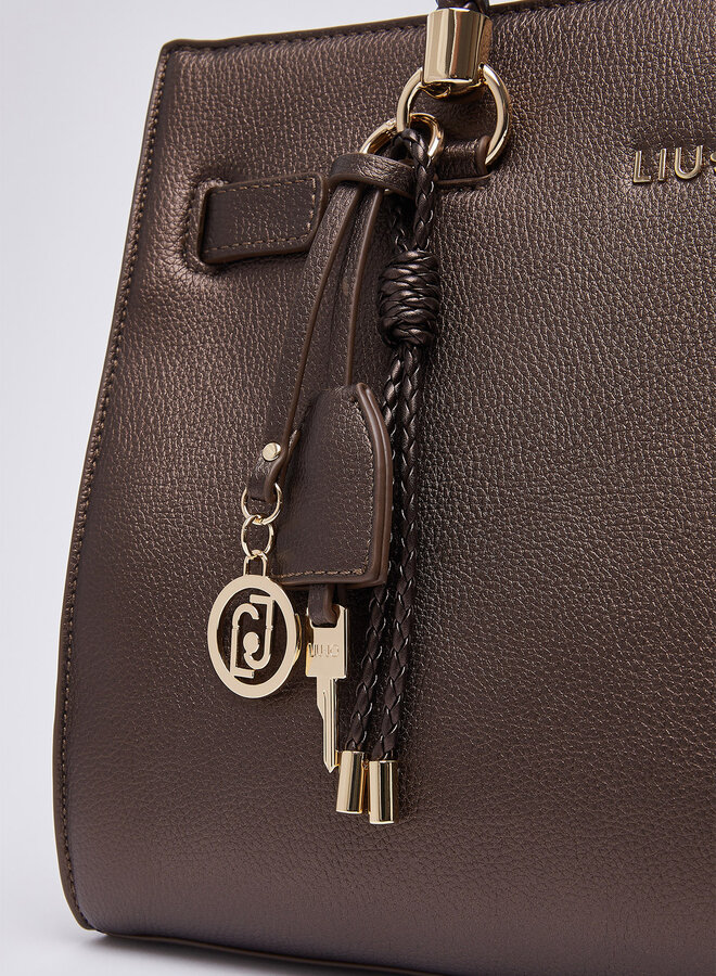 Manhattan Handtas M Metallic Bruin