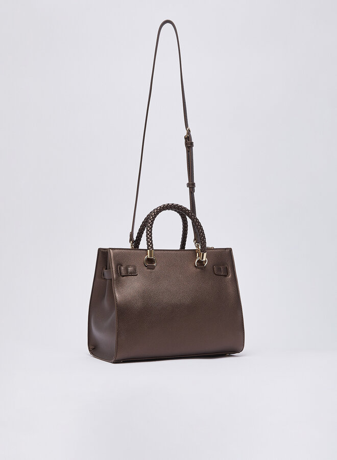 Manhattan Handtas M Metallic Bruin