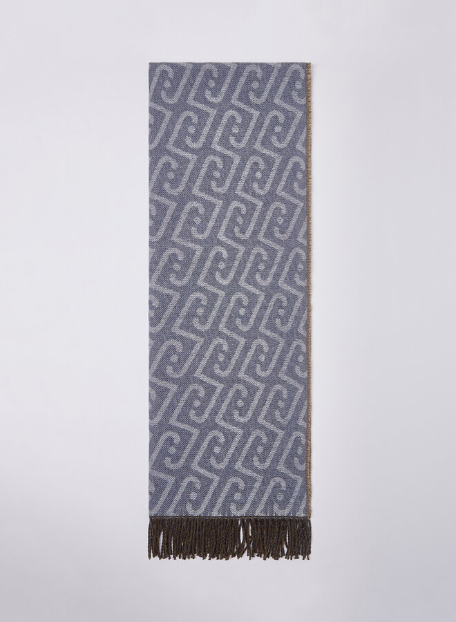 Sjaal Logo Denim