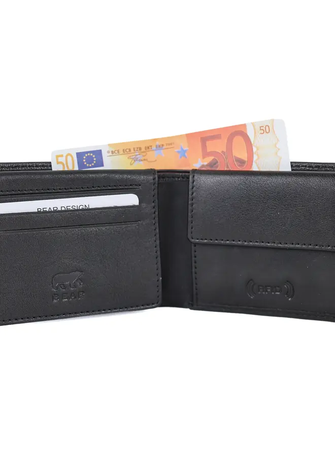 Portemonnee Alfredo BS23059 Zwart