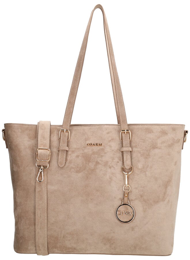 Birmingham Shopper Laptop Suede Taupe