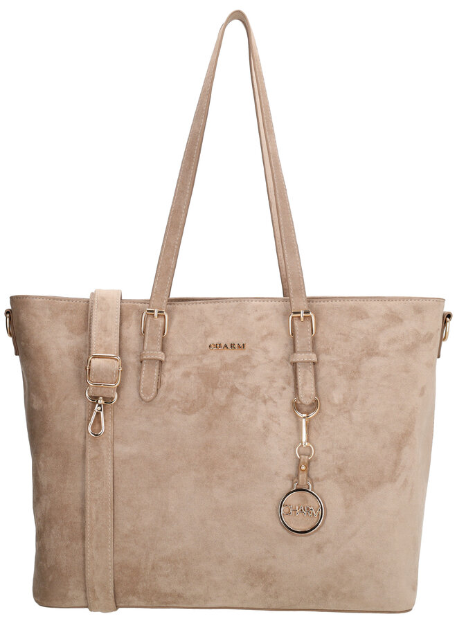 Birmingham Shopper Laptop Suede Taupe