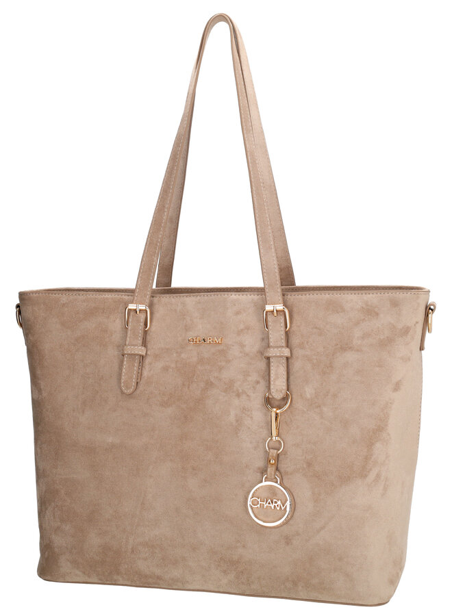 Birmingham Shopper Laptop Suede Taupe