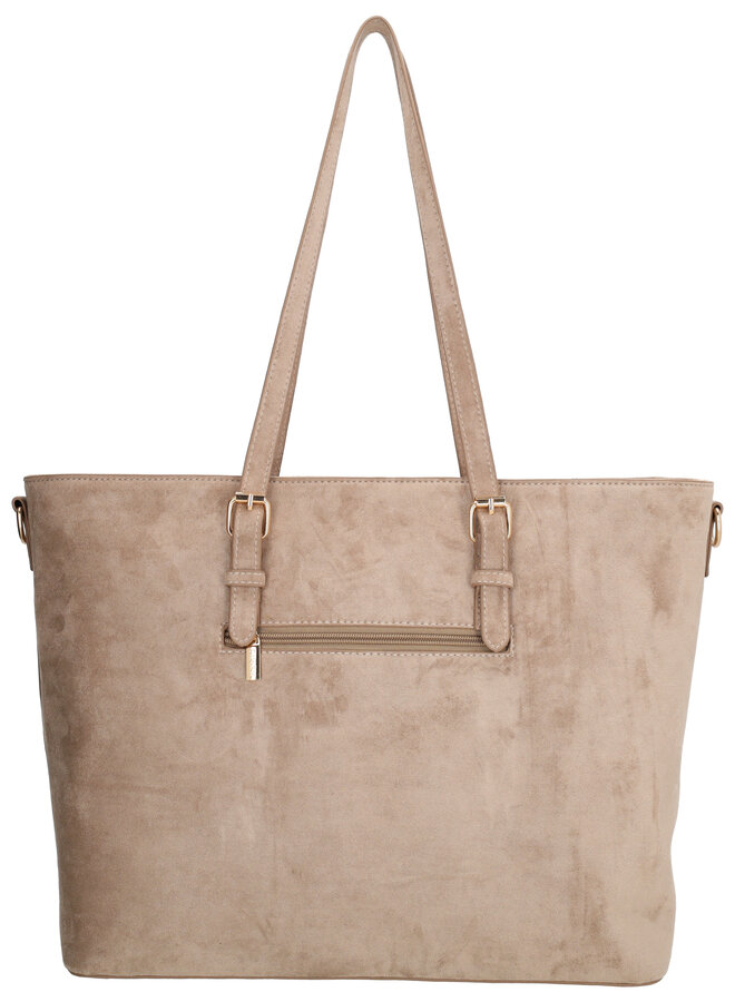 Birmingham Shopper Laptop Suede Taupe