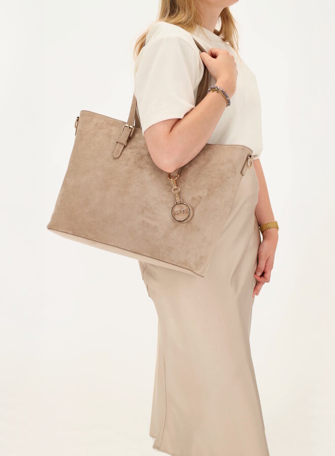 Birmingham Shopper Laptop Suede Taupe