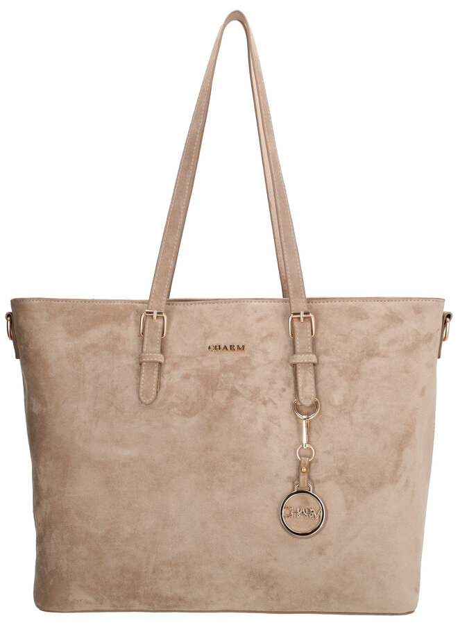 Birmingham Shopper Laptop Suede Taupe
