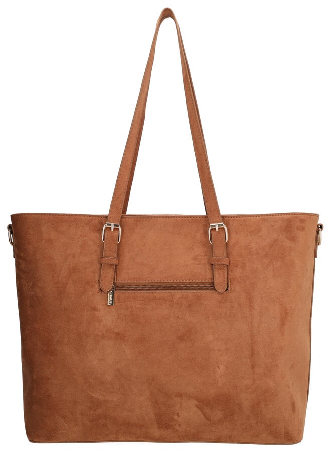 Birmingham Shopper Laptop Suede Cognac