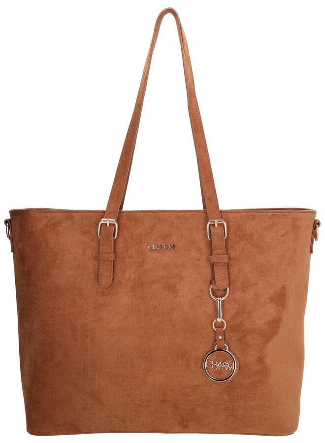 Birmingham Shopper Laptop Suede Cognac