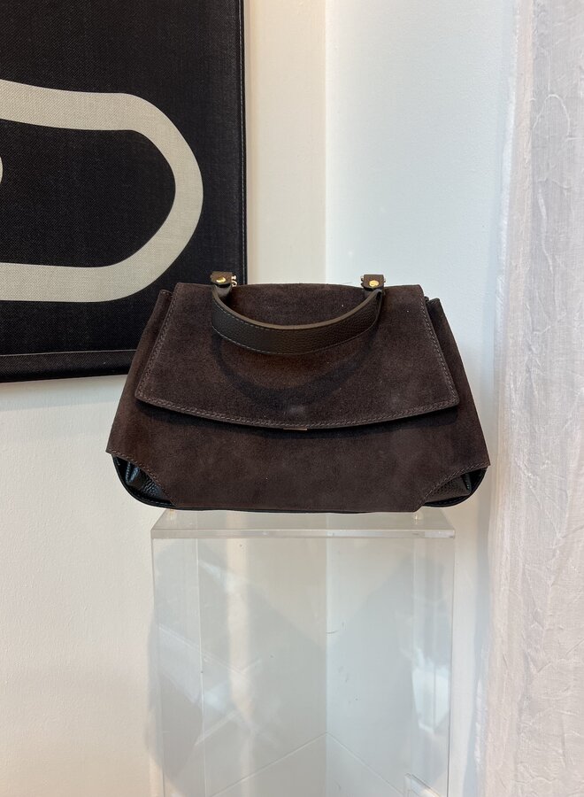 Ciska Suede Donkerbruin