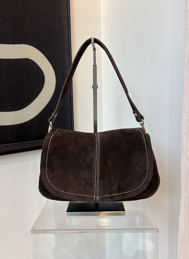Dewi Suede Donkerbruin