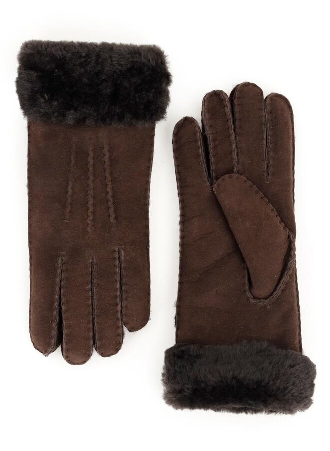 Handschoen Elise Donkerbruin