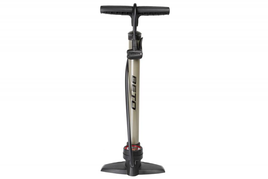 Fietspomp Beto Staal 470253 AV/HV/FV Manometer Grijs