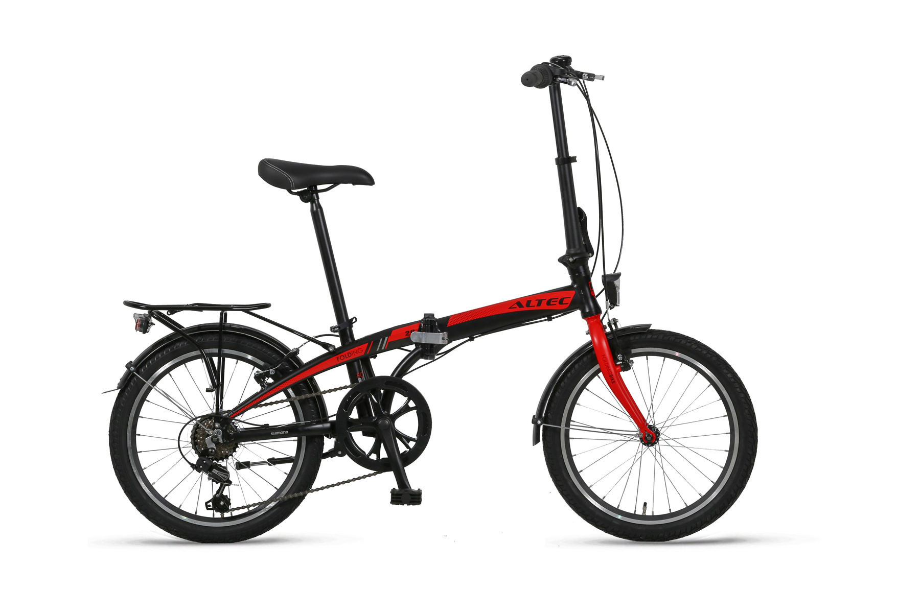 Altec Altec Vouwfiets 20 inch 6v Zwart Rood