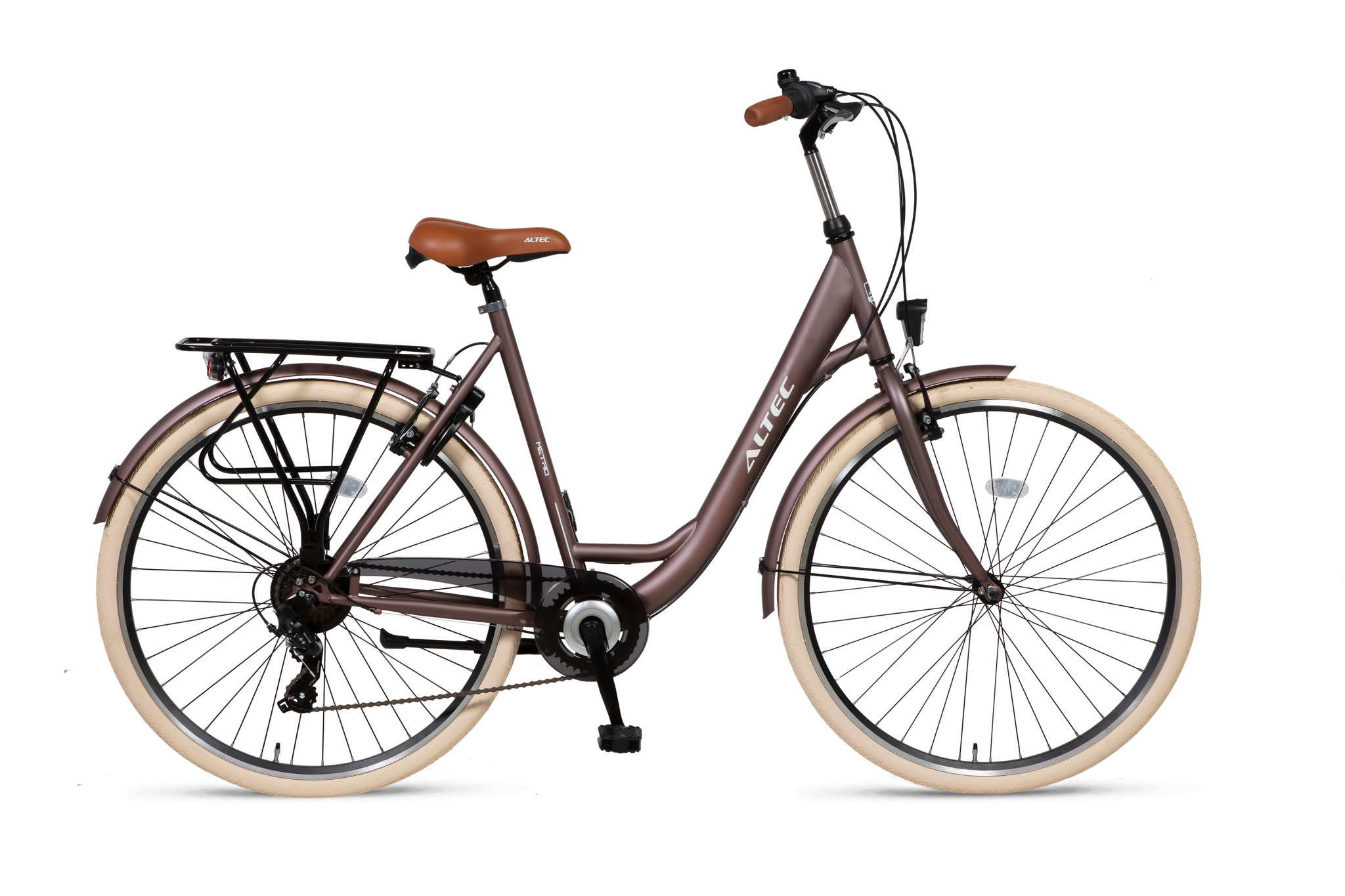 Altec Metro Damesfiets 28 inch 55cm Terra Bruin 7v