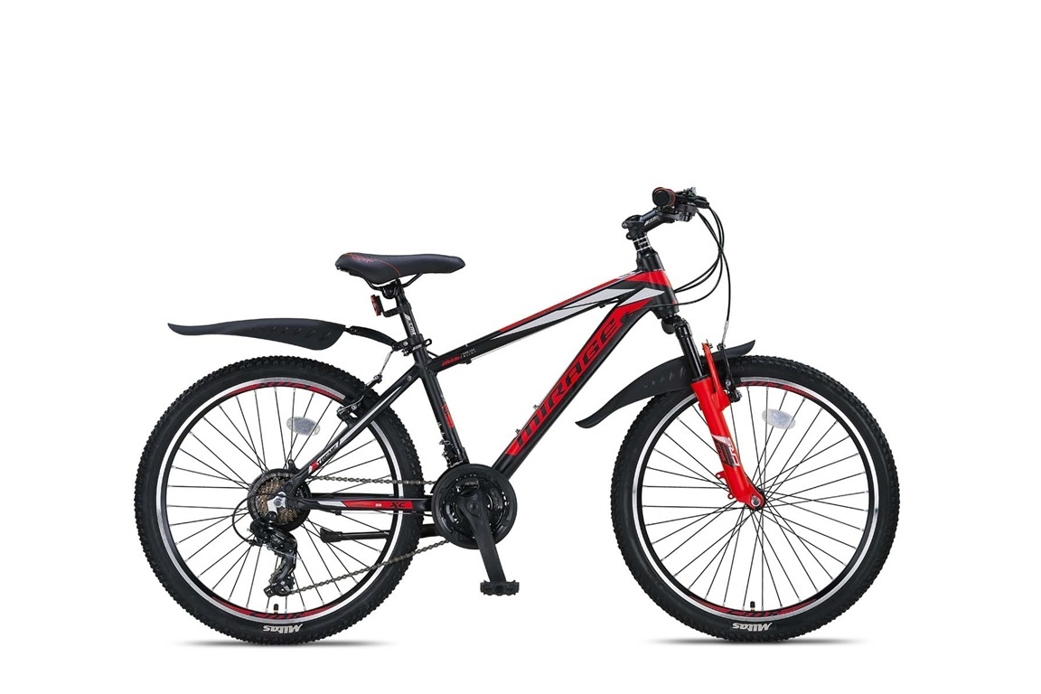 Altec Umit Mirage Mountainbike 24 inch 21v Zwart Rood
