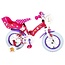 Disney Minnie Bow-Tique Kinderfiets - Meisjes - 12 inch - Roze Wit - 2 Handremmen
