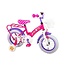 Disney Minnie Bow-Tique Kinderfiets - Meisjes - 12 inch - Roze Wit - 95% afgemonteerd