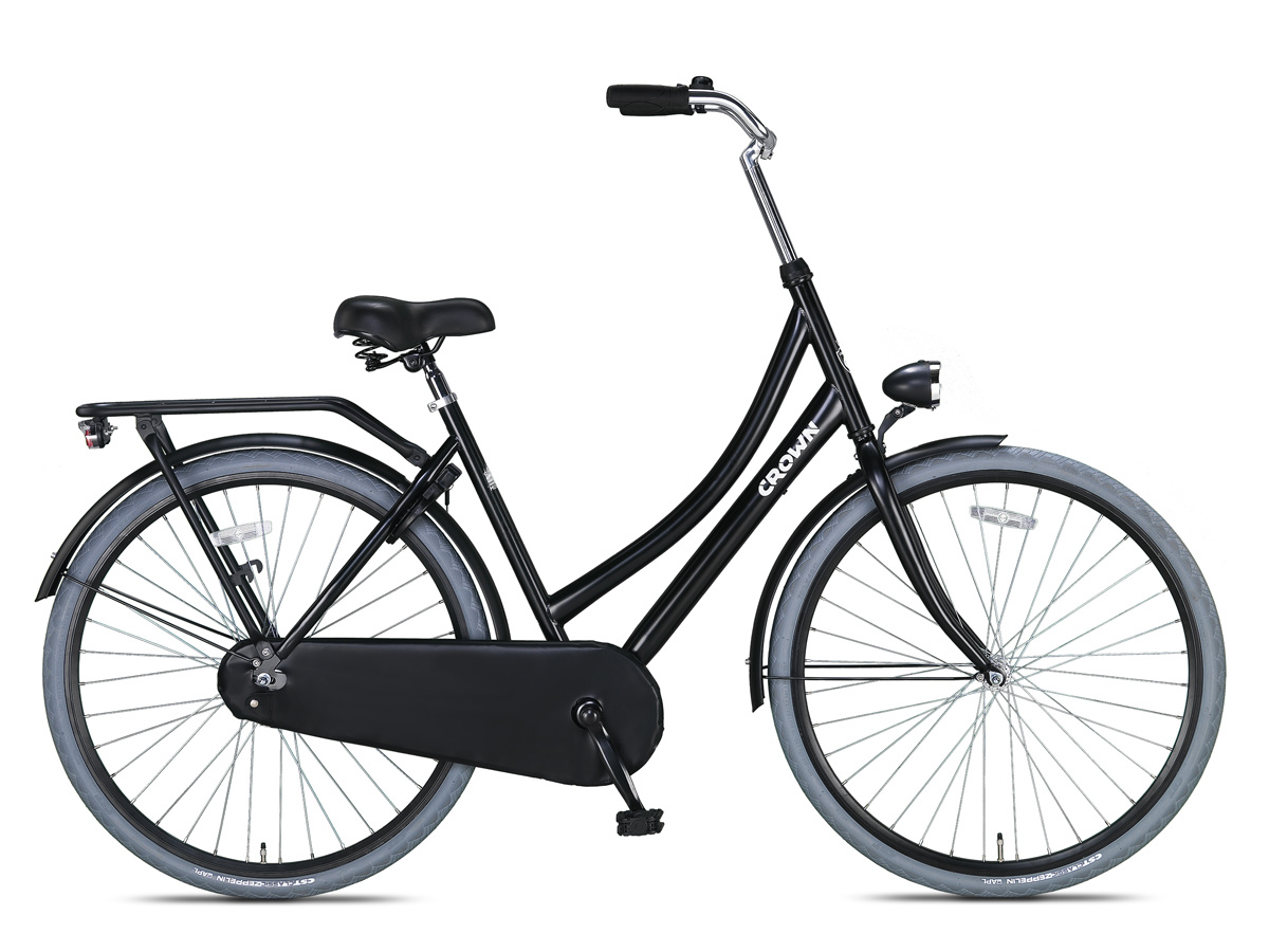Crown Moscow Omafiets 28 inch 53cm Grijs - Superfietsen.nl