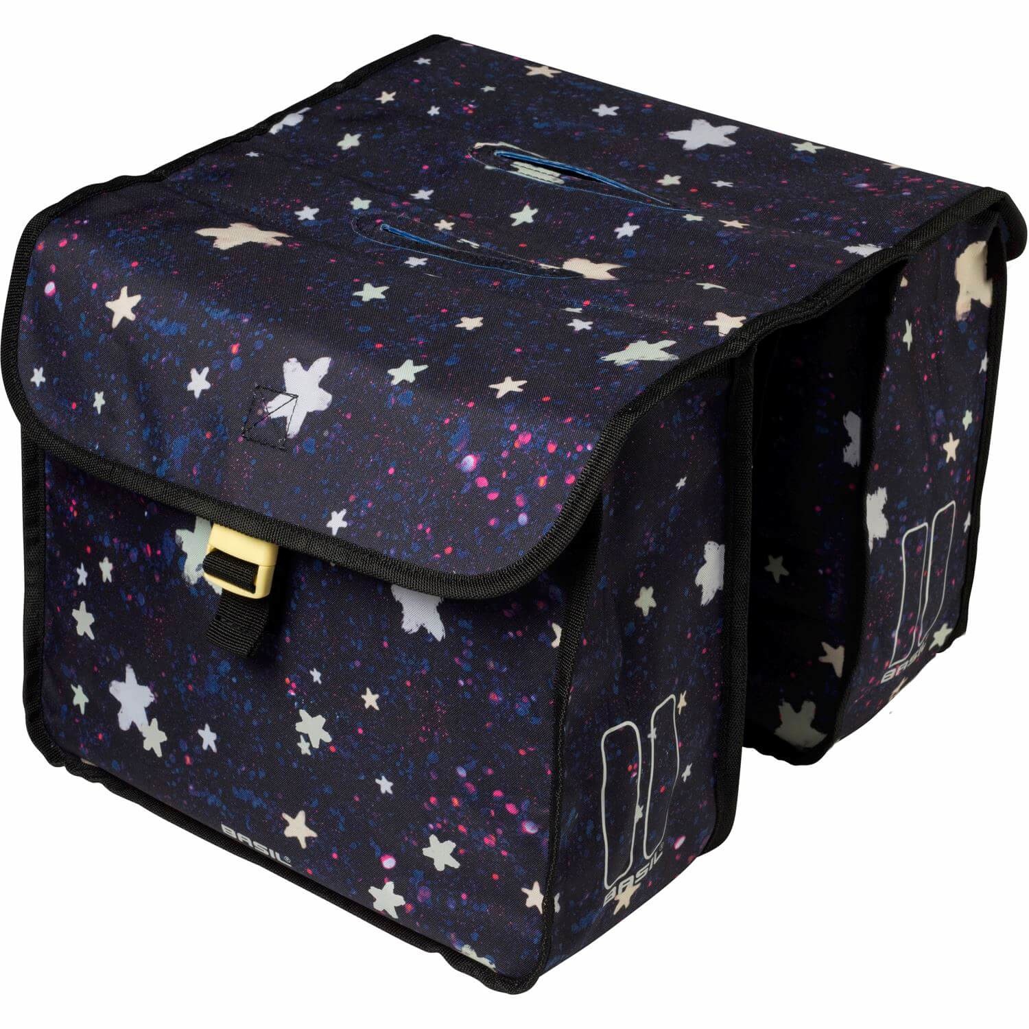 Basil fietstas dubbel kids Stardust nightshade Basil fietstas dubbel kids Stardust nightshade