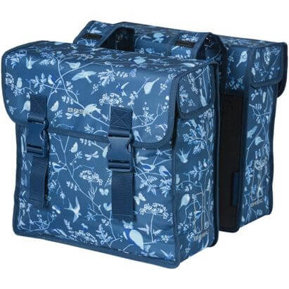 Basil fietstas dubbel Wanderlust indigo blauw Basil fietstas dubbel Wanderlust indigo blauw
