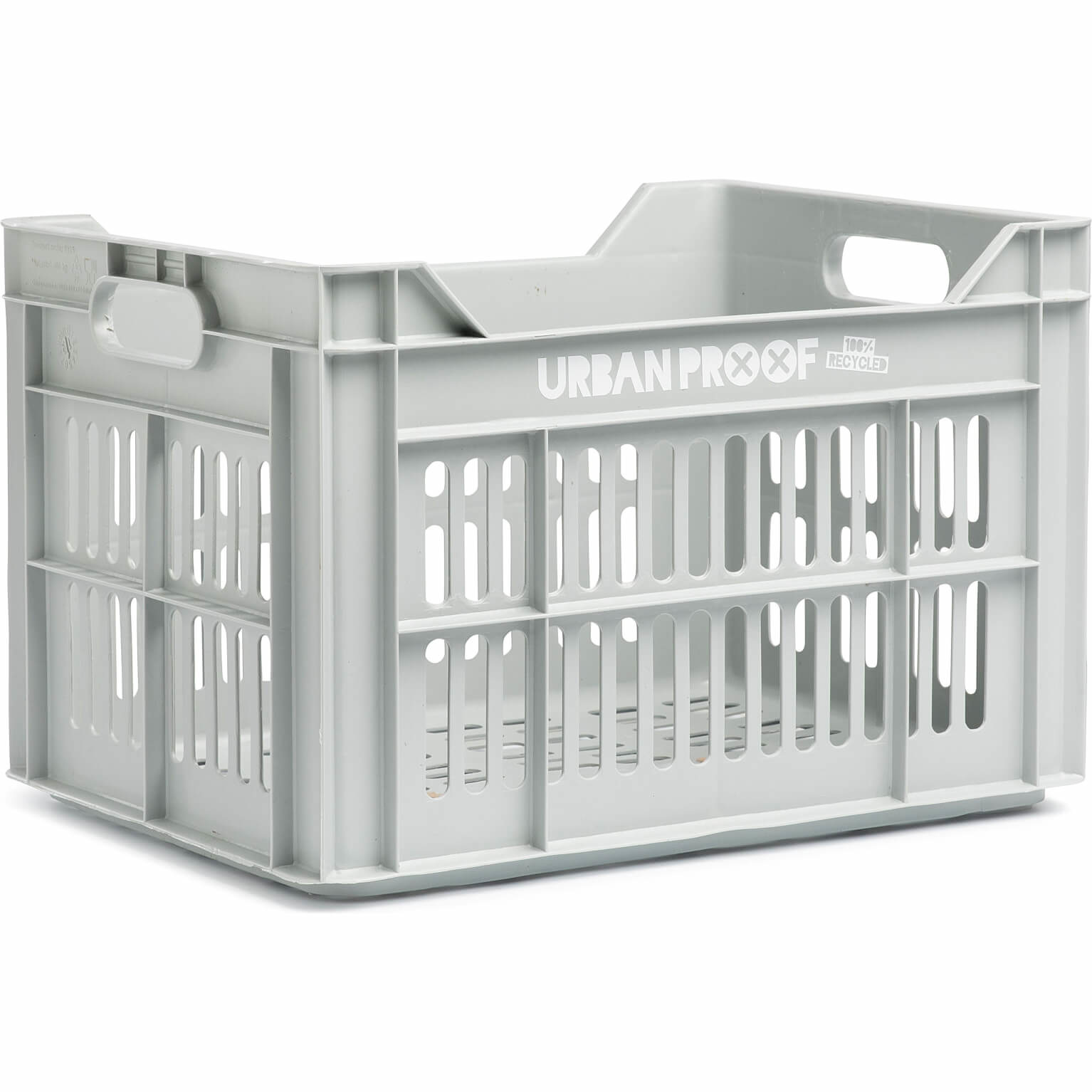 Urban Proof fietskrat 30 liter Light grey Recycled Urban Proof fietskrat 30 liter Light grey Recycled