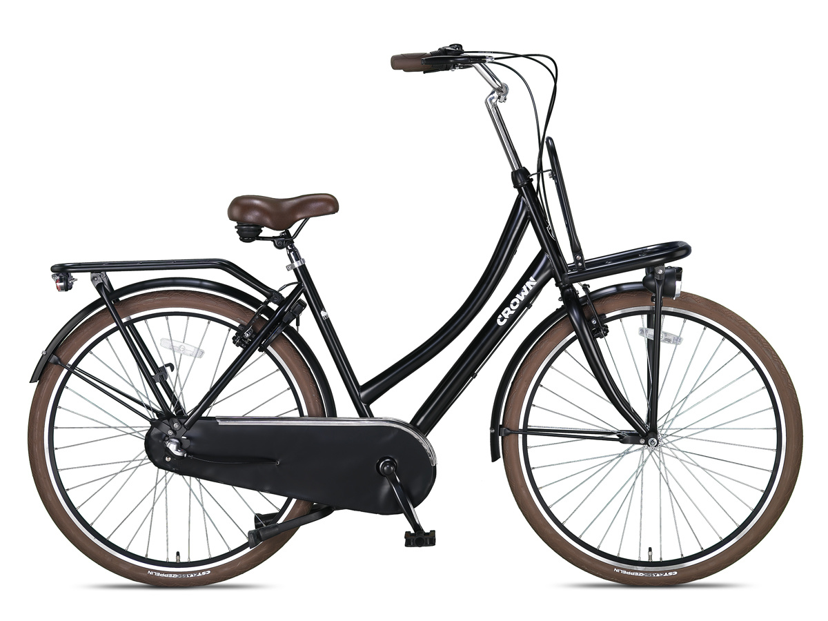 Crown Istanbul Transportfiets 28 inch 53cm 3v Zwart - Foto 2