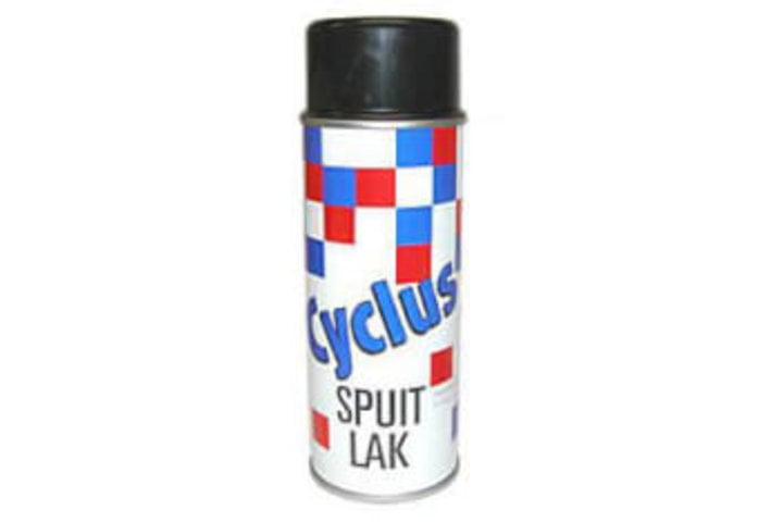 Cyclus spuitlak zwart glans 1