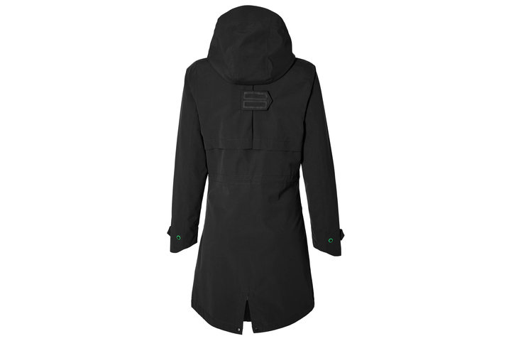 Basil Mosse Fiets Regenparka Dames Jet Black 2