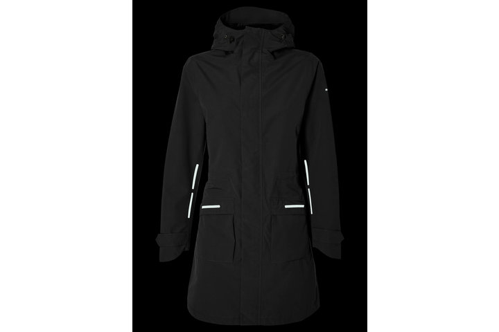 Basil regenparka Mosse dames Jet Black 3