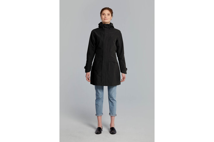 Basil regenparka Mosse dames Jet Black 5