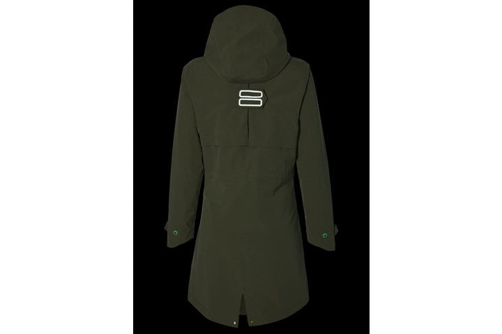Basil Mosse Fiets Regenparka Dames Olive Green 12