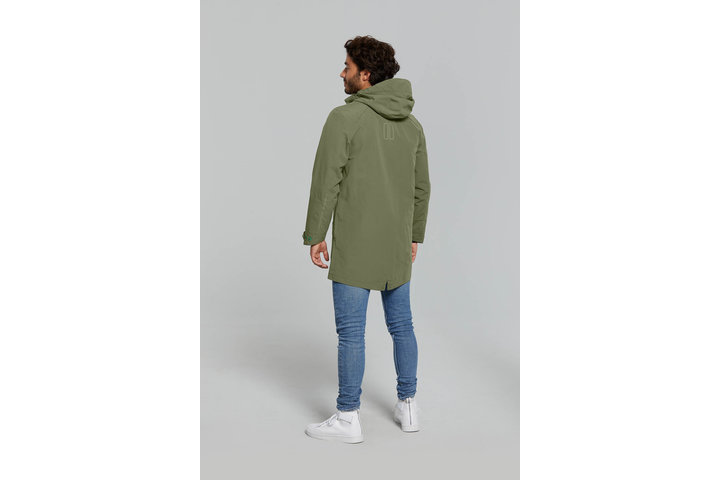 Basil regenparka Mosse heren Olive Green 7