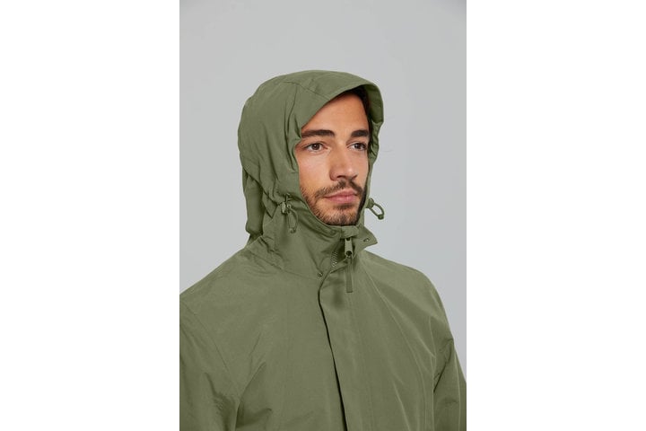 Basil regenparka Mosse heren Olive Green 8