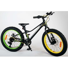 Volare Volare Gradient Fatbike 20 inch Zwart/Groen/Geel 6v