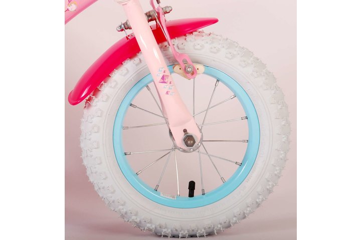 Disney Princess Kinderfiets Meisjes 12 inch Roze Poppenzitje 7