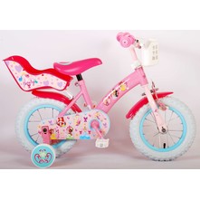 Volare Disney Princess Kinderfiets Meisjes 12 inch Roze Poppenzitje