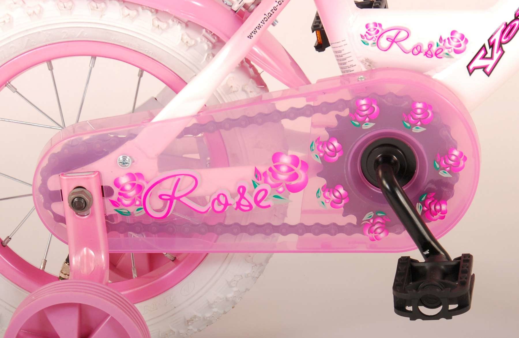 Volare Rose Kinderfiets Meisjes 12 inch Roze - Superfietsen.nl
