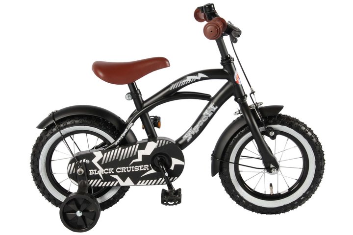 Volare Black Cruiser Kinderfiets Jongens 12 inch Zwart 1