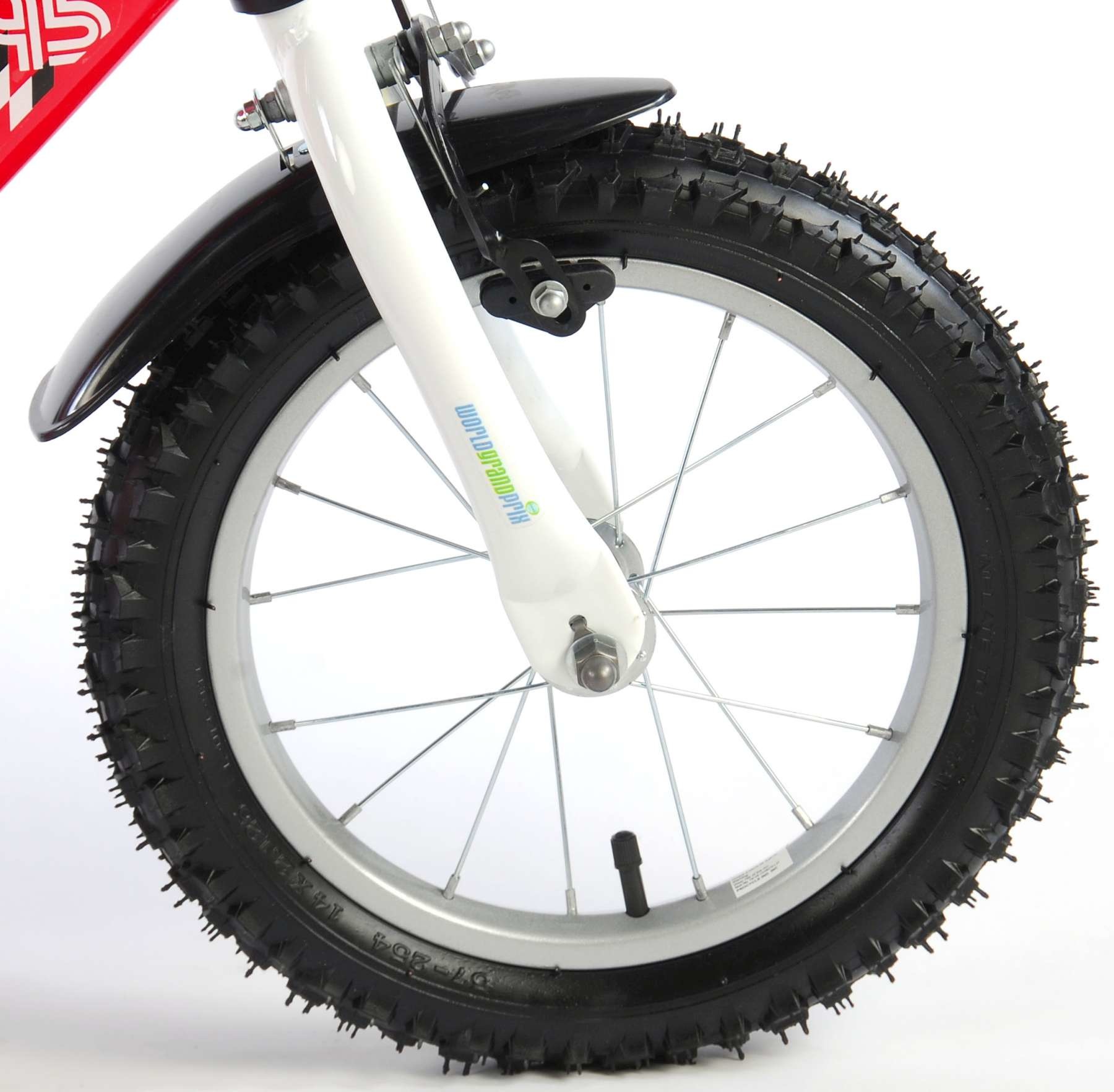 Disney Cars Kinderfiets Jongens 14 inch Rood - Superfietsen.nl