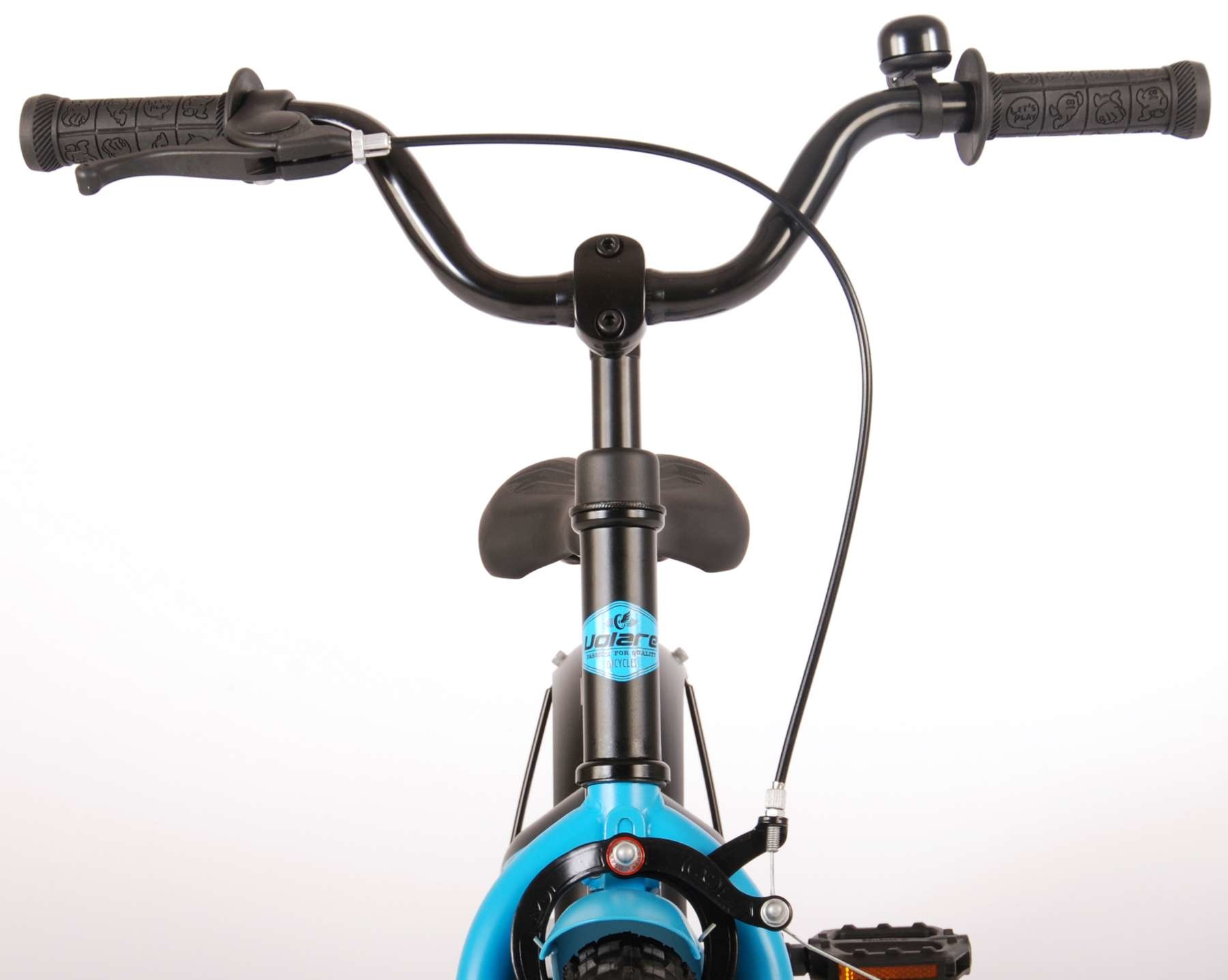 Volare Rocky Kinderfiets Jongens 14 inch Zwart/Blauw 95% - Superfietsen.nl