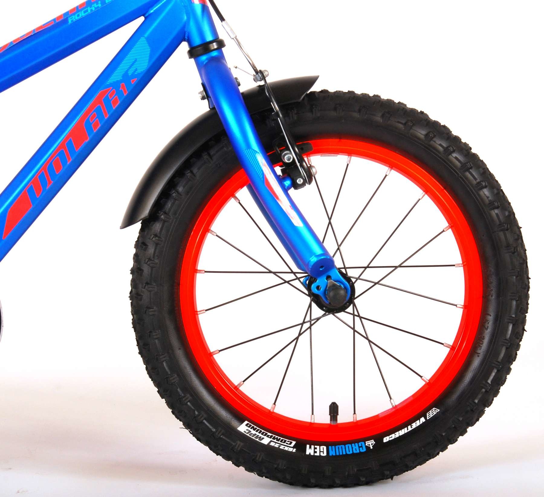 Volare Rocky Kinderfiets 16 inch Blauw 95% afgemonteerd - Superfietsen.nl