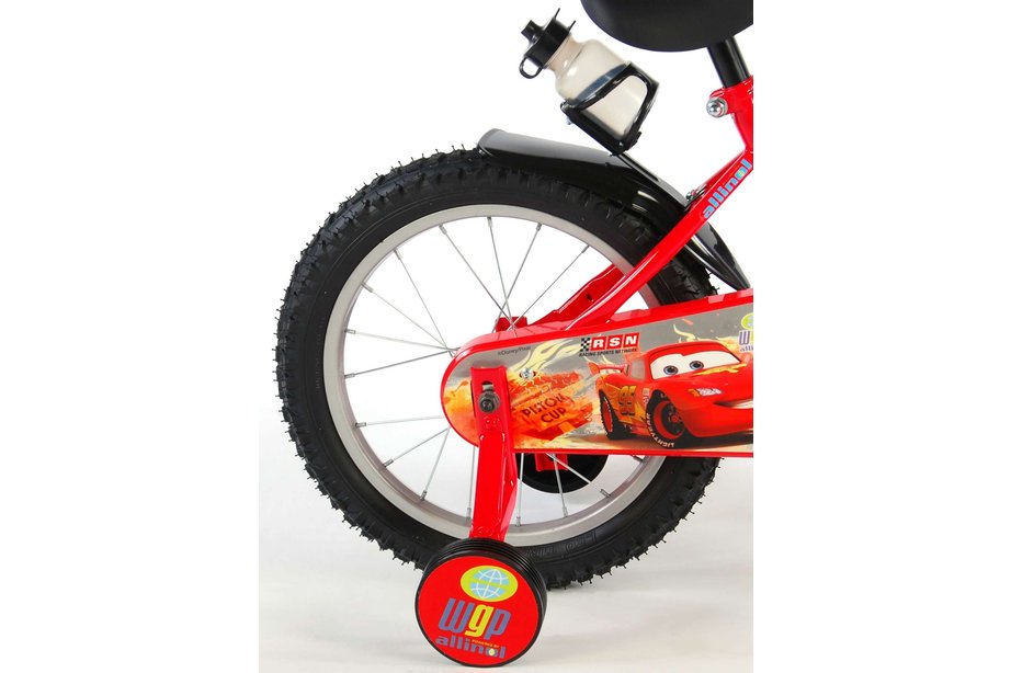 Disney Cars Kinderfiets Jongens 16 inch Rood - Superfietsen.nl
