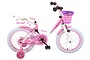 Volare Rose Kinderfiets Meisjes 16 inch Roze Wit 95% afgemonteerd 1 klein