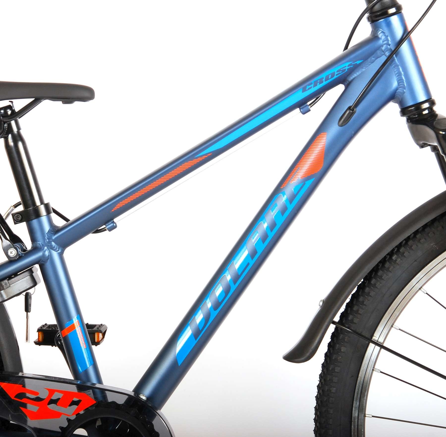 Volare Cross Kinderfiets Jongens 24 inch Blauw 6 versnellingen -  Superfietsen.nl