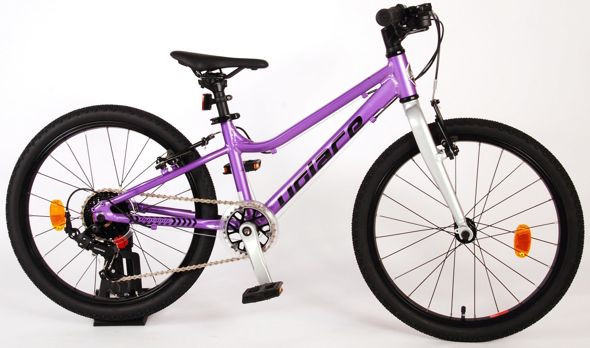 Volare Dynamic Kinderfiets Meisjes 20 inch Paars 2 Handremmen 7 Versne -  Superfietsen.nl